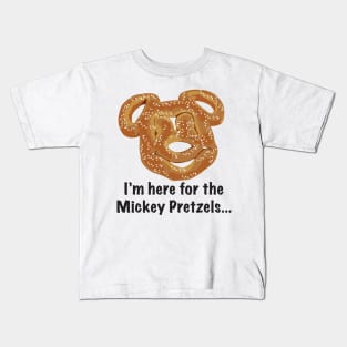 Here For The Pretzels Kids T-Shirt